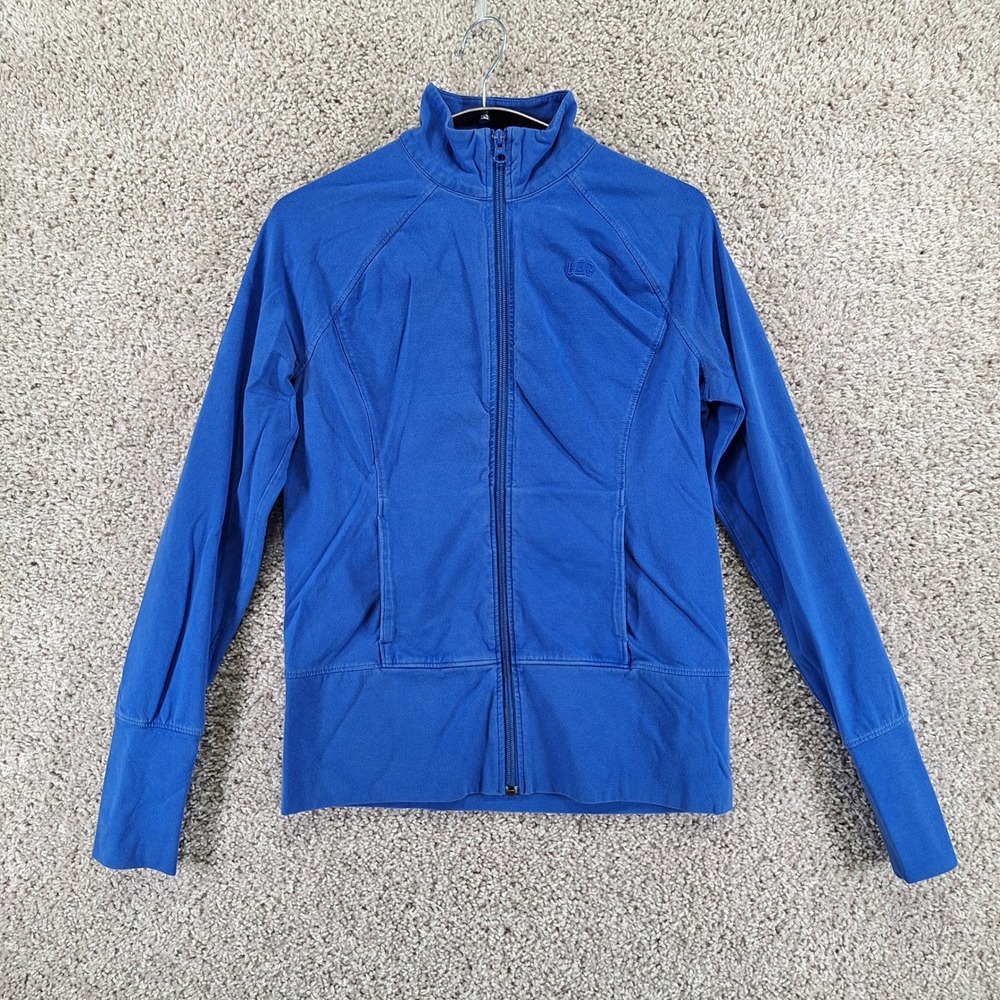Gap Full Zip Jacket Women S Blue Activewear Mock Neck Athletic Athleisure